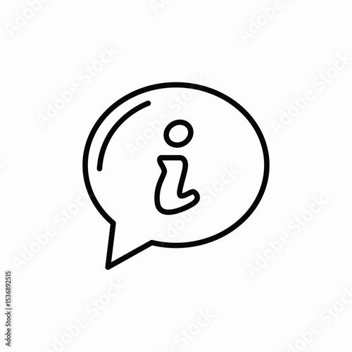 information section page icon sign vector