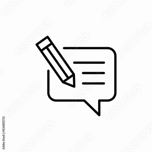 message create icon sign vector