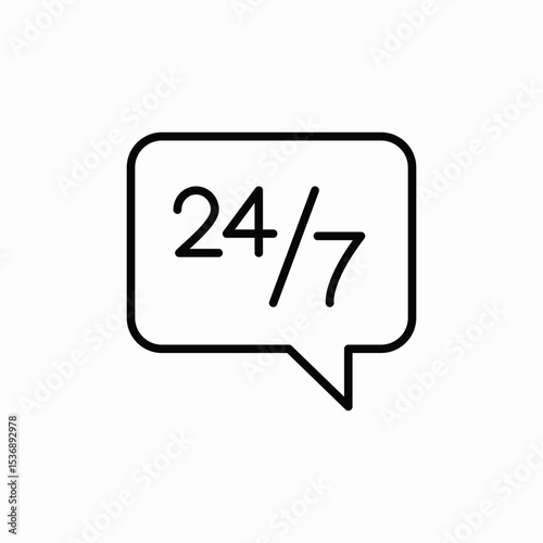 nonstop messaging service icon sign vector