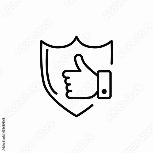 quality shield protection icon sign vector