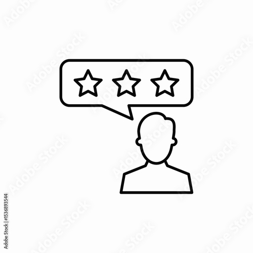 user review icon sign vector