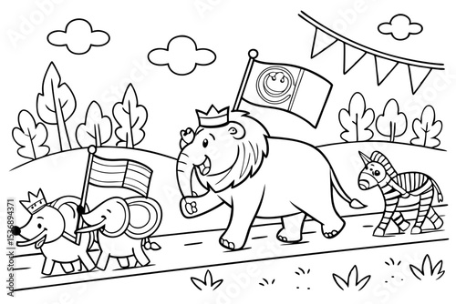 coloring page for kids, a group of cute, smiling bats hanging upside down from a simple cave ceiling, some are awake, some are sleeping, thick outlines, black and white