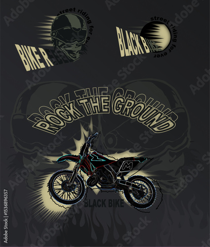 retro motorcycle poster