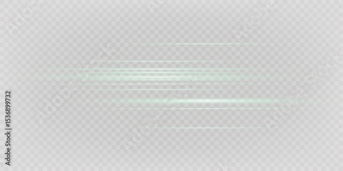 Glowing horizontal green light line with radiant shine and beam effect. Futuristic flare, and neon glow. digital highlights.PNG 
