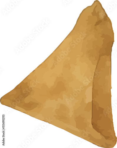 Thai fried curry puff, a popular traditional snack with flaky pastry and savory filling, often enjoyed as street food or appetizer in authentic Thai cuisine