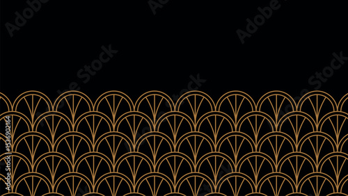 Luxury geometric art deco style seamless pattern background illustration. for packaging, wallpaper, invitation, greeting card and other purposes.