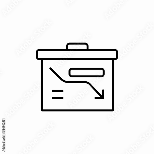 board statistics icon sign vector