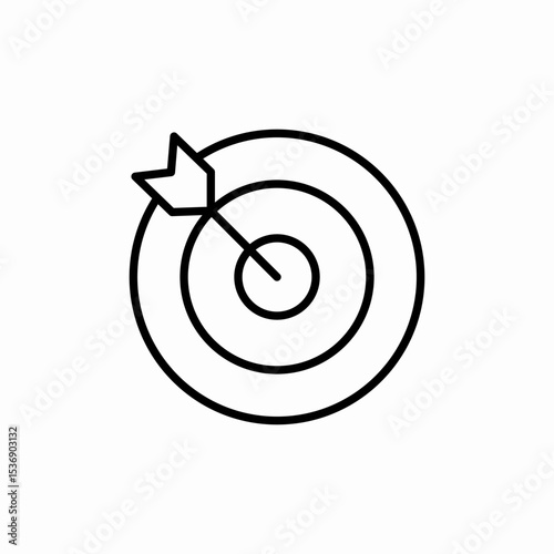 center target icon sign vector