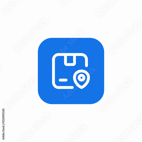 delivery location icon sign vector