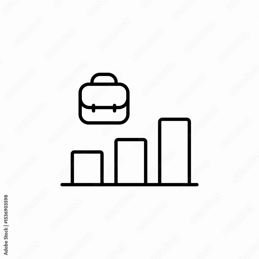 Fototapeta premium employment data icon sign vector