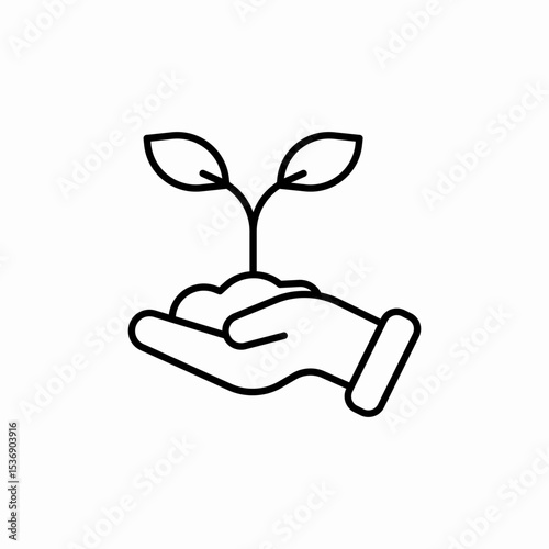 growth care icon sign vector