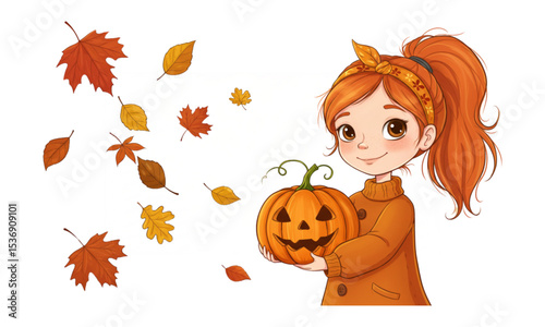 girl in halloween costume