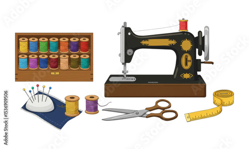 sewing machine and needle