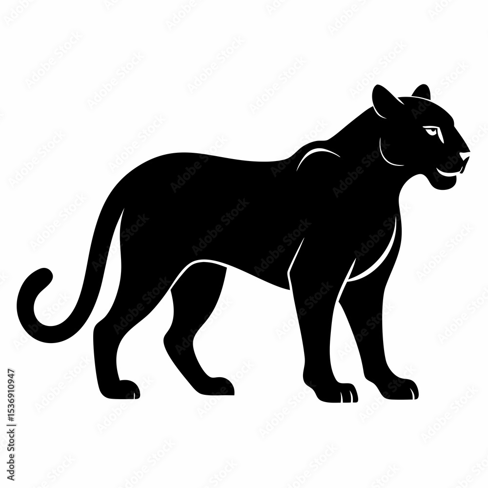 Obraz premium Jaguar on white background 