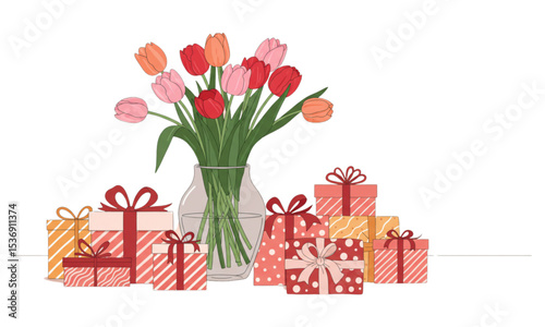 bouquet of tulips
