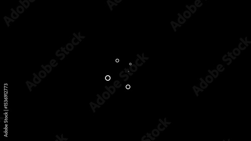 Circle Burst Animation Shiny black Screen Transition, Circles fireworks explosion line shape blast, ellipse blast animation Circle bursting. Fast movement of modern fireworks explosion. 4K