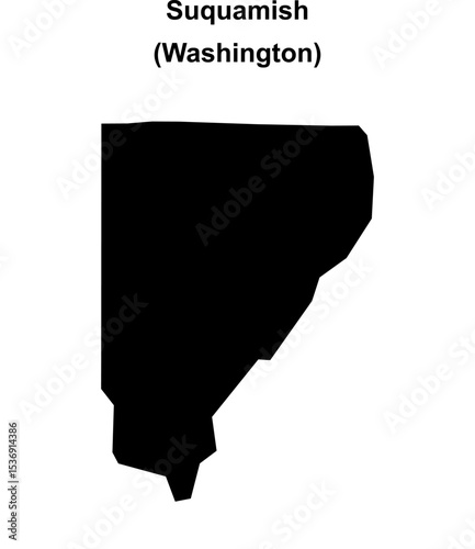 Suquamish (Washington) blank outline map