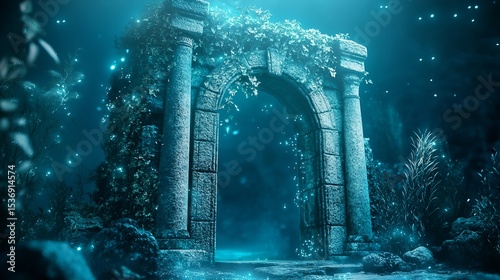 Ancient ruins under the ocean