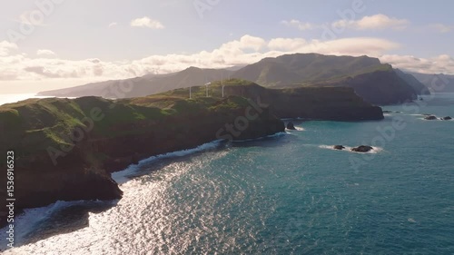 Exploring the breathtaking cliffs of Madeira with stunning coastal views and gentle ocean waves
