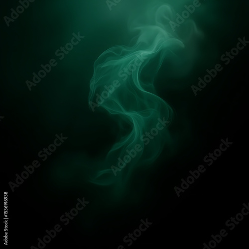 blue smoke on black background