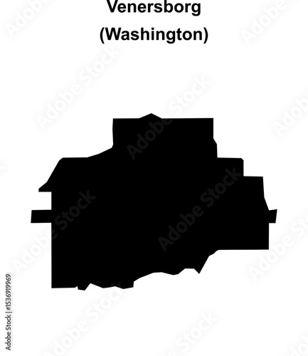 Venersborg (Washington) blank outline map