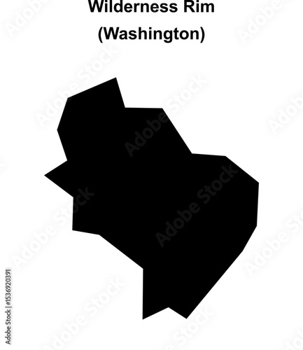 Wilderness Rim (Washington) blank outline map