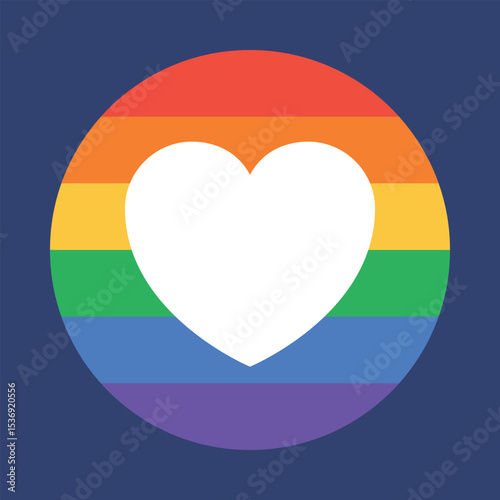 Pride Month in June. LGBTQ+. Lesbian Gay Bisexual Transgender. Celebrated annual. LGBT flag. Rainbow love concept. Human rights and tolerance. Poster, card, banner and background. Vector illustration