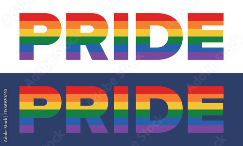 Pride Month in June. LGBTQ+. Lesbian Gay Bisexual Transgender. Celebrated annual. LGBT flag. Rainbow love concept. Human rights and tolerance. Poster, card, banner and background. Vector illustration