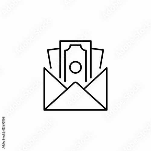 cash message icon sign vector