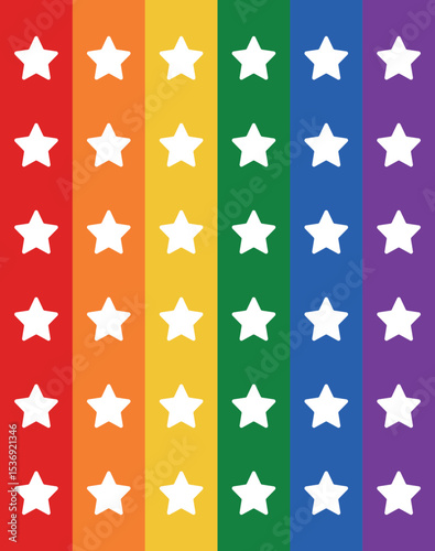 Pride Month in June. LGBTQ+. Lesbian Gay Bisexual Transgender. Celebrated annual. LGBT flag. Rainbow love concept. Human rights and tolerance. Poster, card, banner and background. Vector illustration