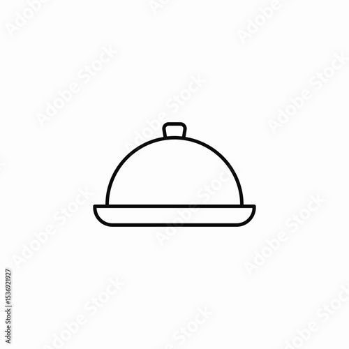 food serving icon sign vector