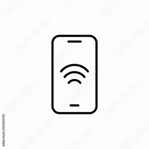 mobile signal icon sign vector