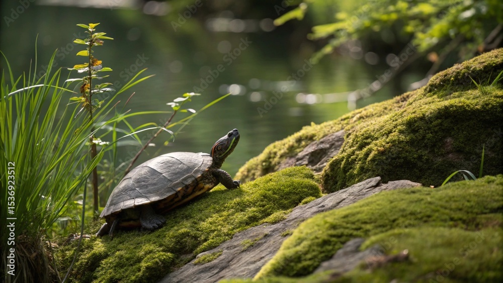 Obraz premium turtle, sharp and realistic, Photo, Natural light.