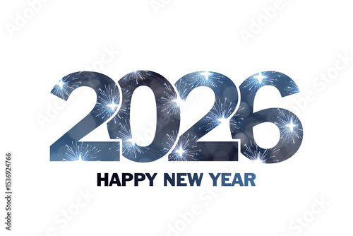 2026 Happy New year Text