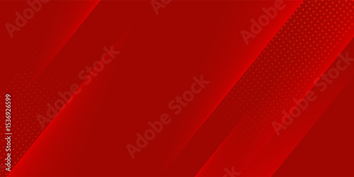 Dynamic fluid red geometric with colorful gradient background