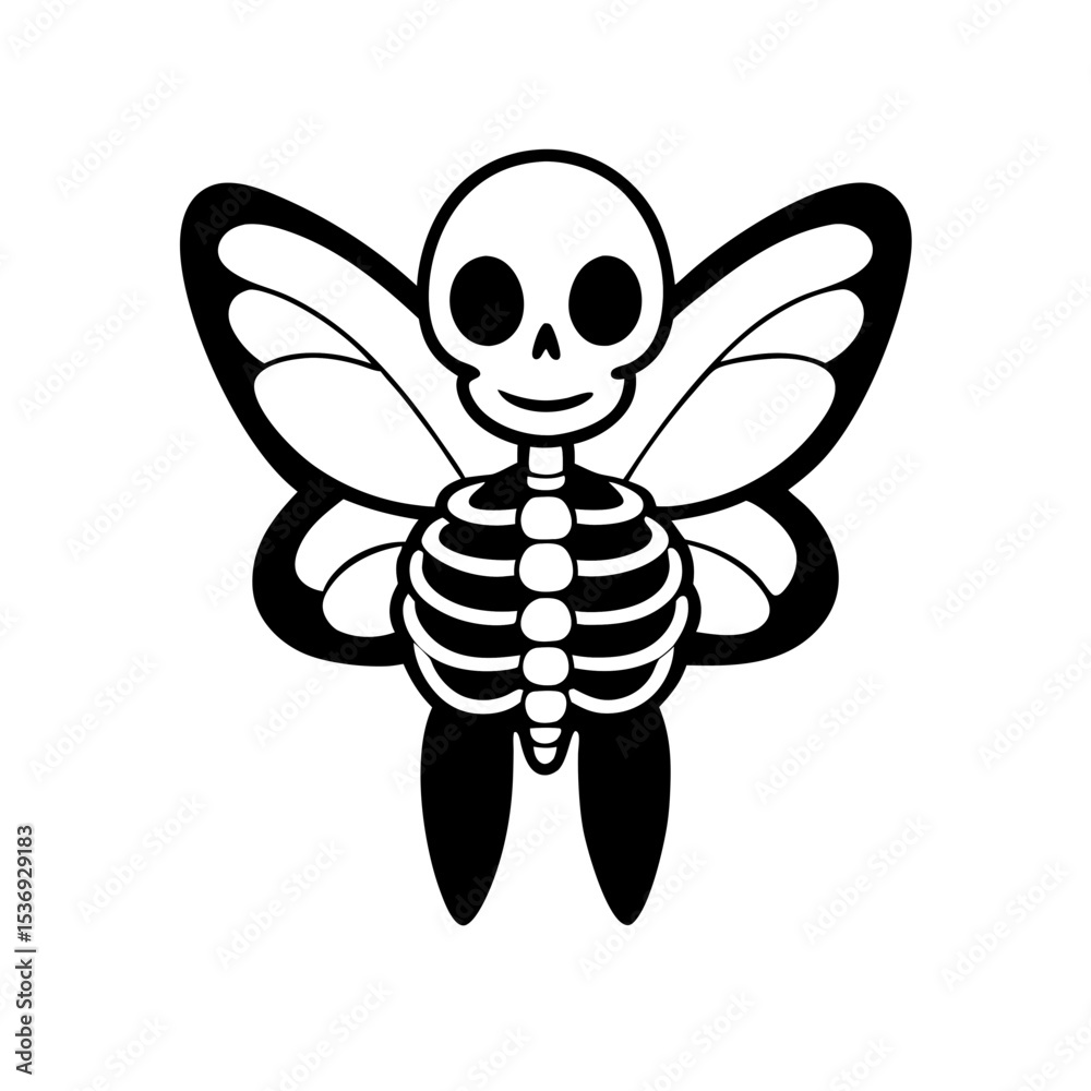 Obraz premium skeleton butterfly 