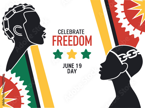 Juneteenth Freedom Poster – Celebrate Emancipation with African Heritage Design