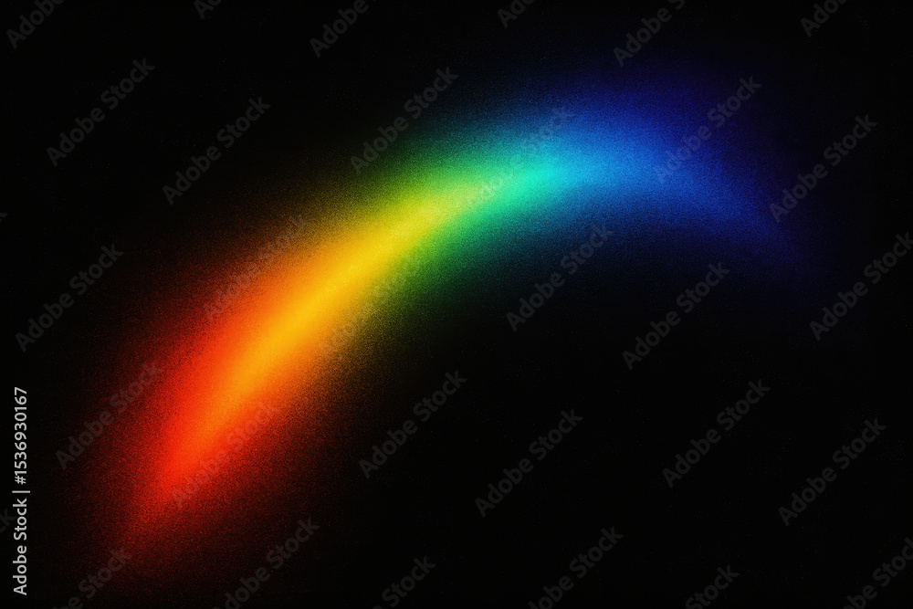 Obraz premium Abstract rainbow arc dark background design