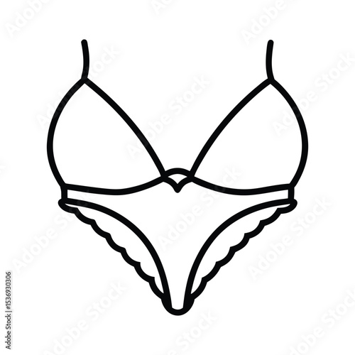 vector illustration of Lingerie icon