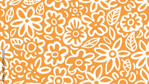 seamless pattern with floral elements