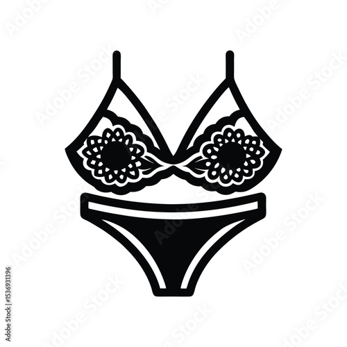 vector illustration of Lingerie icon