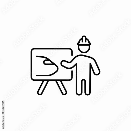 aircraft engineering icon sign vector