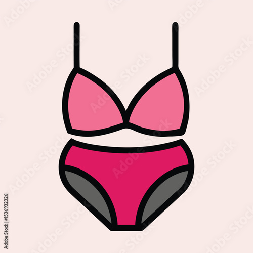 vector illustration of Lingerie icon