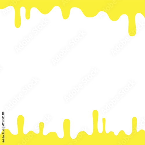 Cheese melt background vector. Melt cheese frames. cheesy food texture flow isolated on white background