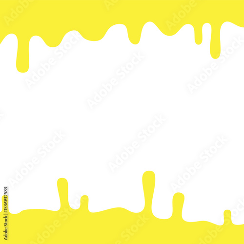 Cheese melt background vector. Melt cheese frames. cheesy food texture flow isolated on white background
