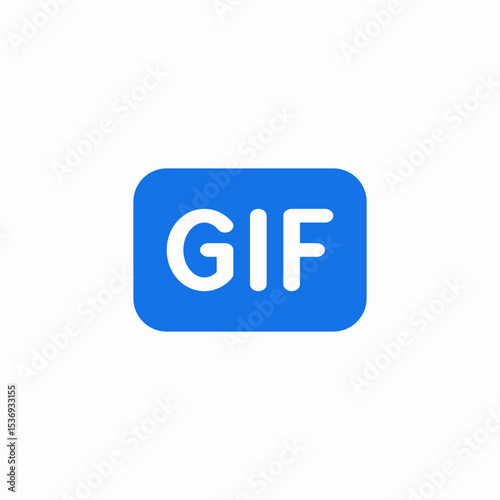 gif file icon sign vector