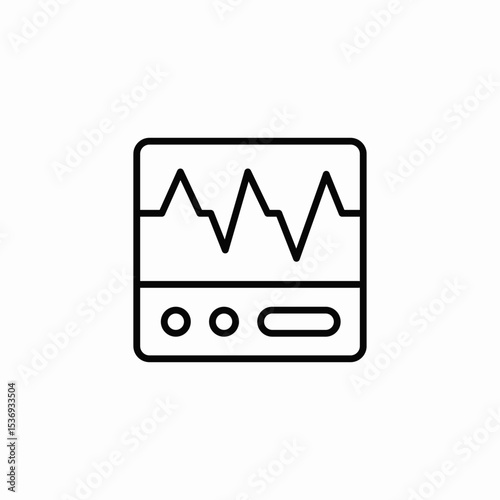 heart rate icon sign vector