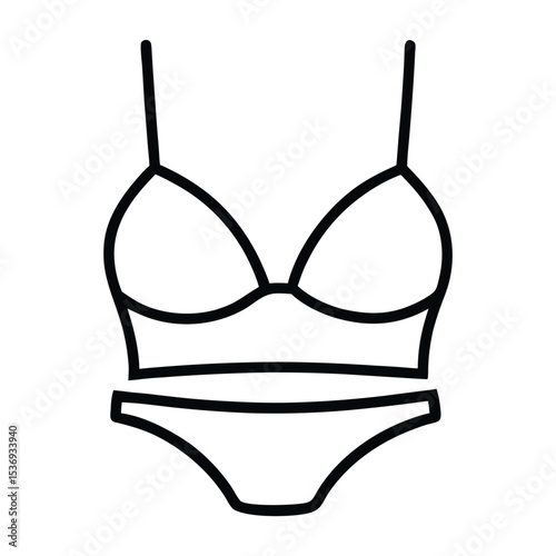 vector illustration of Lingerie icon