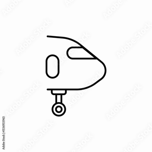 plane ground icon sign vector