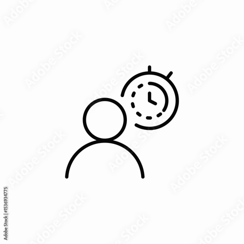 time manage icon sign vector